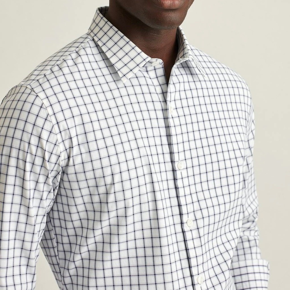 Bonobos Mens Slim Fit Button-Down Tech Dress Shirt Blue XXL Long Sleeve NWT - Picture 4 of 9